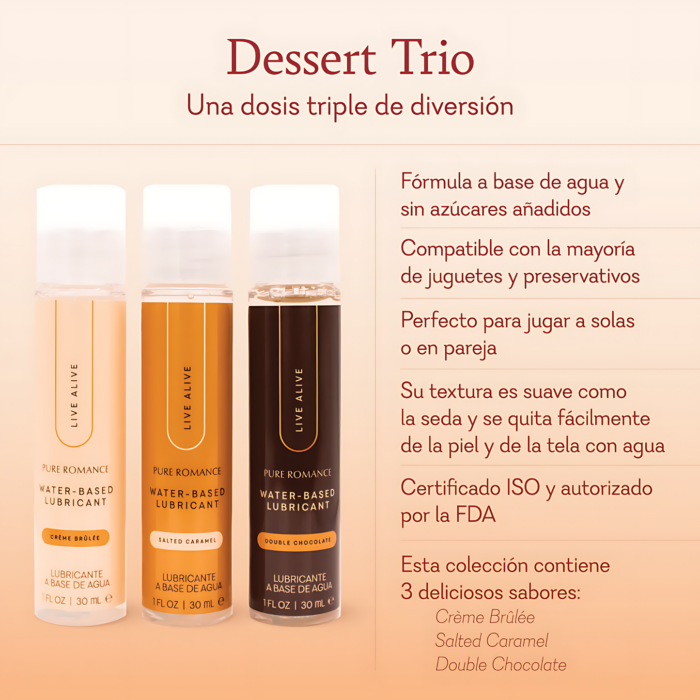 Set de Lubricantes Dessert Trio (14)