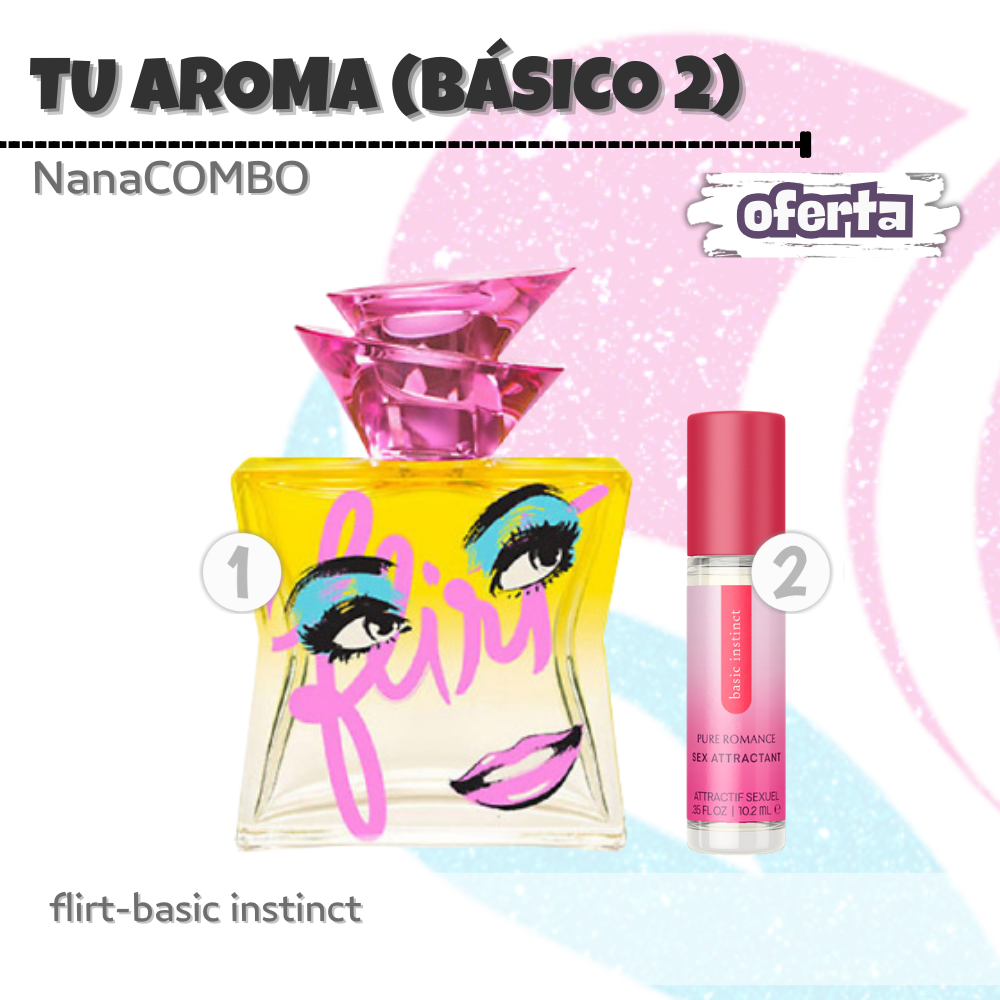 NanaCOMBO11: Fragancias con feromonas que potencian tu encanto natural y te envuelven en aromas irresistibles, frescos y seductores.