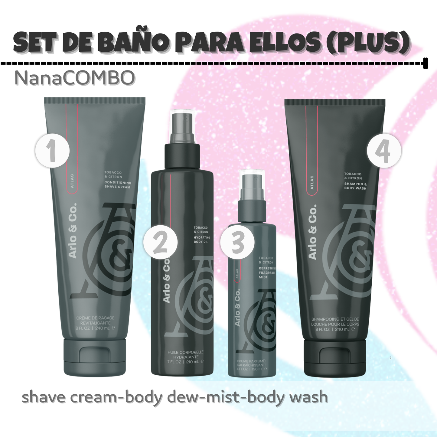 NanaCOMBO Set de Baño Para Ellos (Plus)