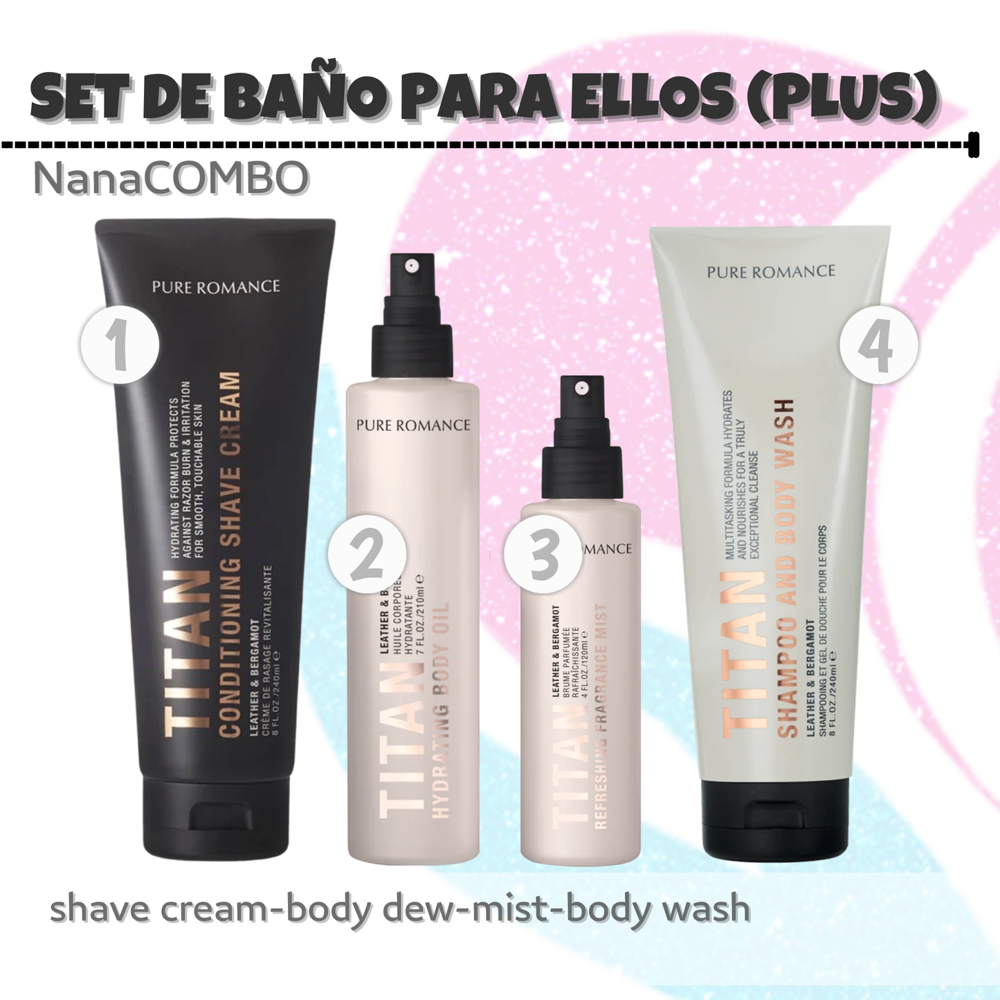 NanaCOMBO Set de Baño Para Ellos (Plus)