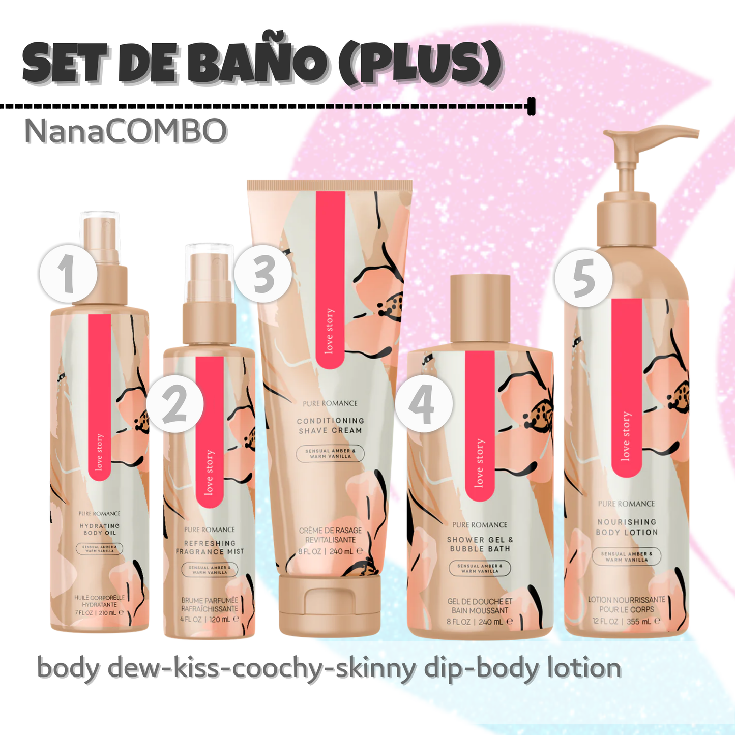 NanaCOMBO1: Set de Baño (Plus)