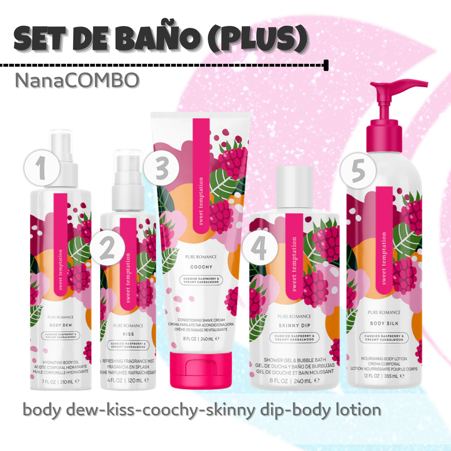 NanaCOMBO1: Set de Baño (Plus)